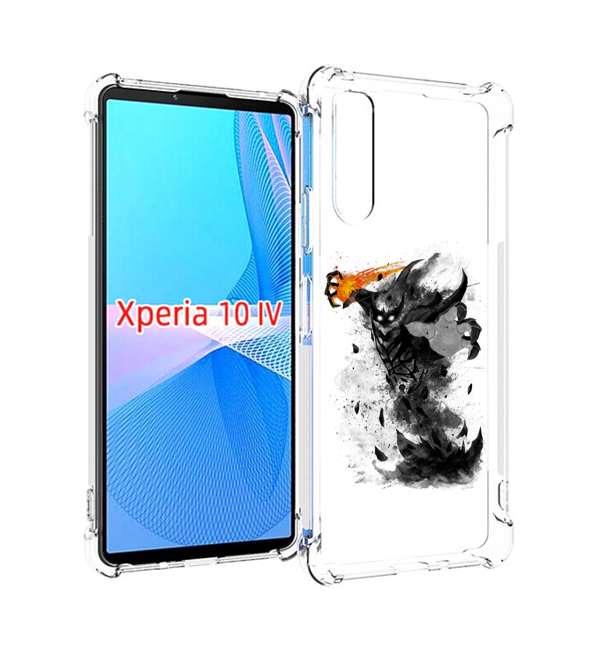 

Чехол MyPads nevermore черно белый для Sony Xperia 10 IV (10-4), Прозрачный, Tocco