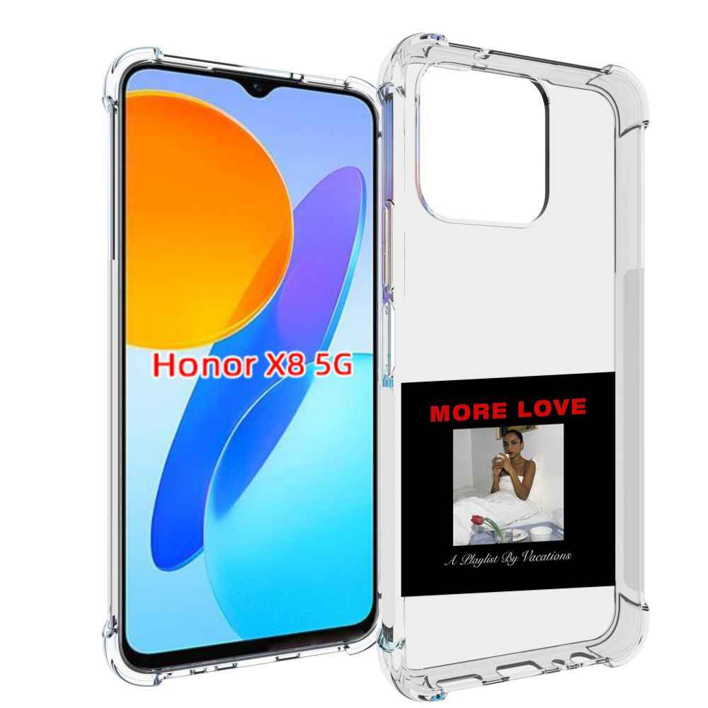 

Чехол MyPads Drake & Sade - More Love для Honor X8 5G, Прозрачный, Tocco
