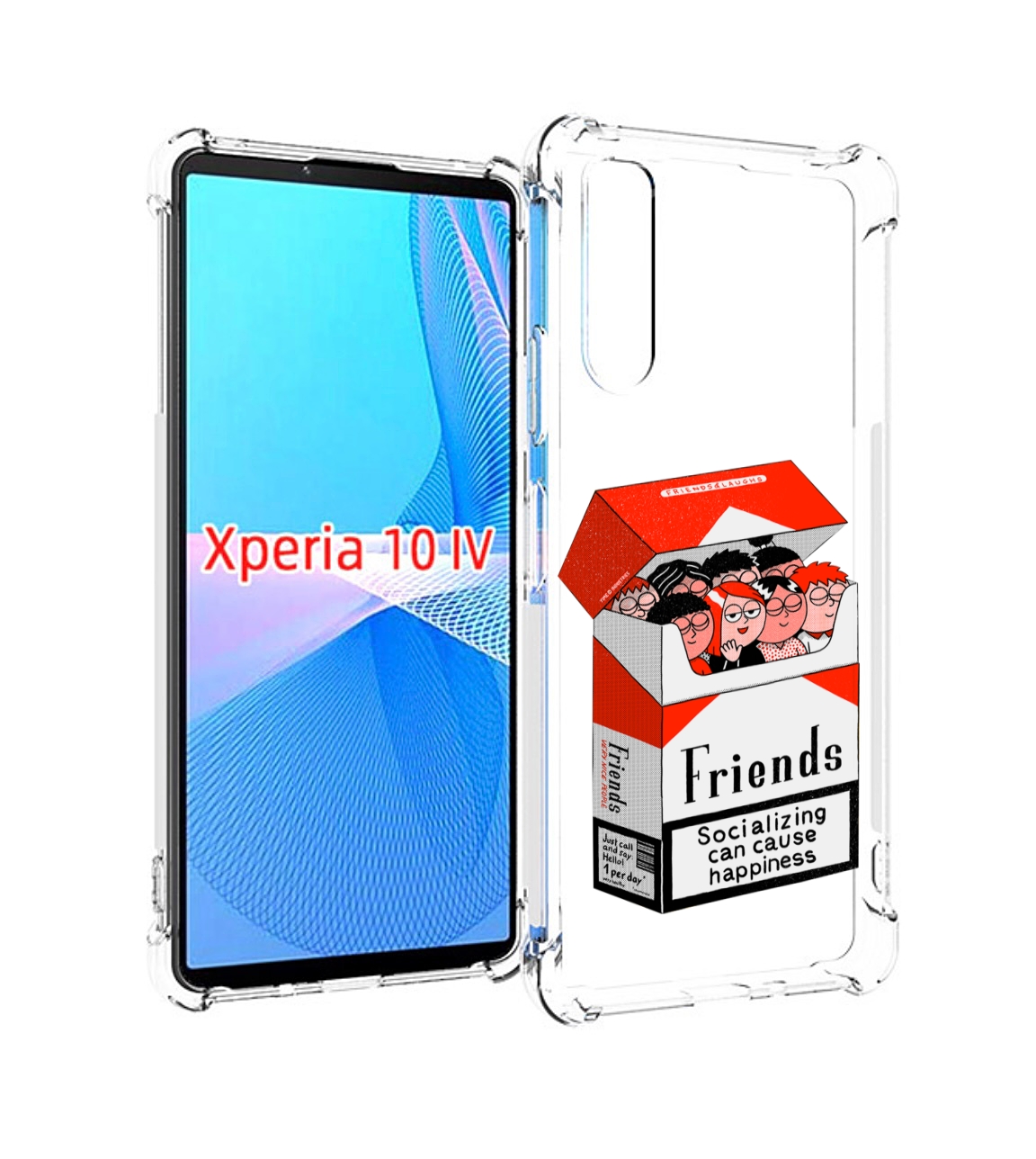 

Чехол MyPads друзья для Sony Xperia 10 IV (10-4), Прозрачный, Tocco