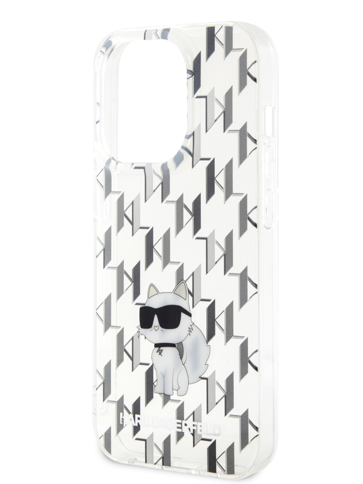 

Чехол Karl Lagerfeld для iPhone 14 Pro Max Monogram NFT Choupette Hard Transparent, Прозрачный