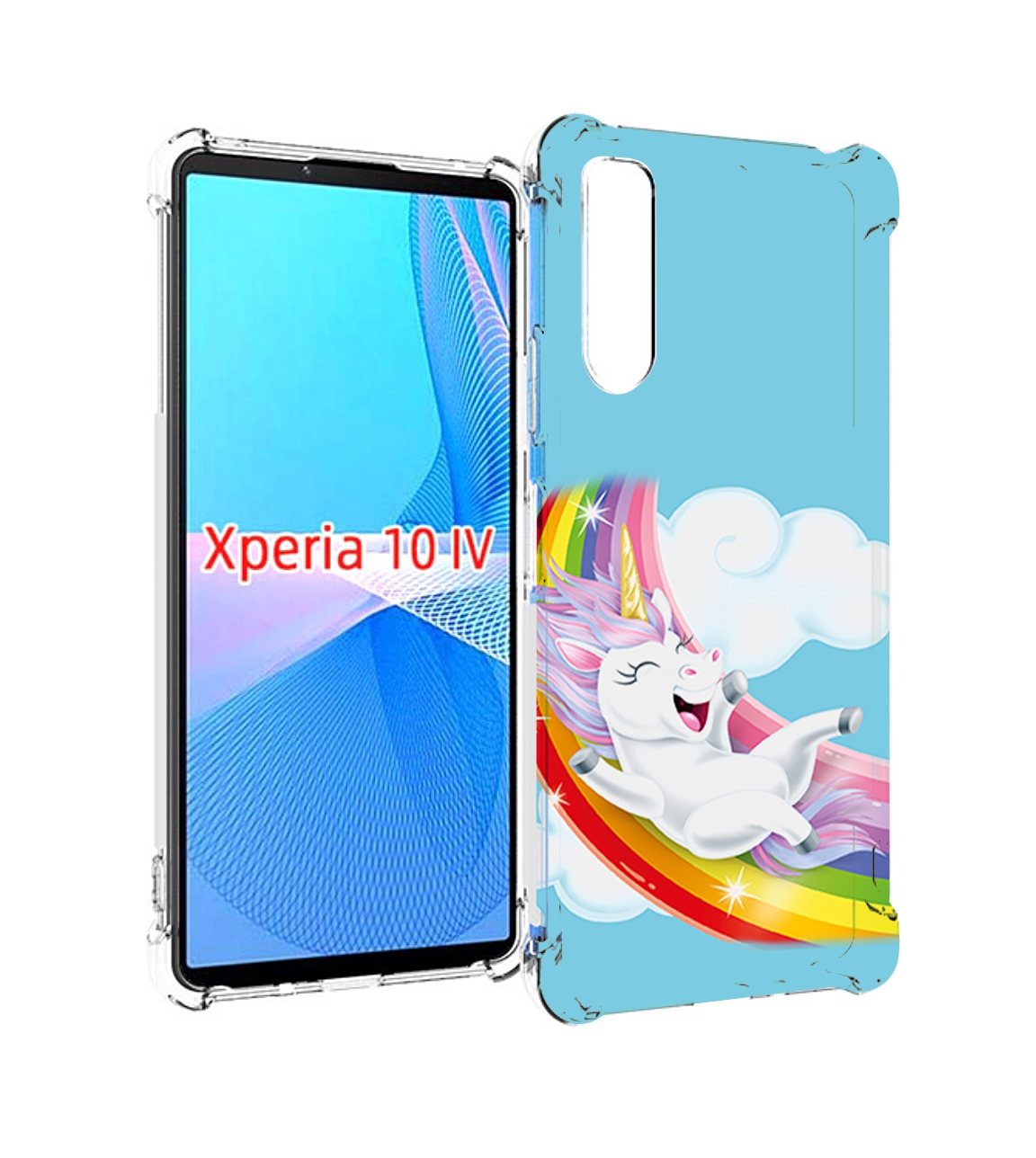 

Чехол MyPads единорог-на-радуге для Sony Xperia 10 IV (10-4), Прозрачный, Tocco