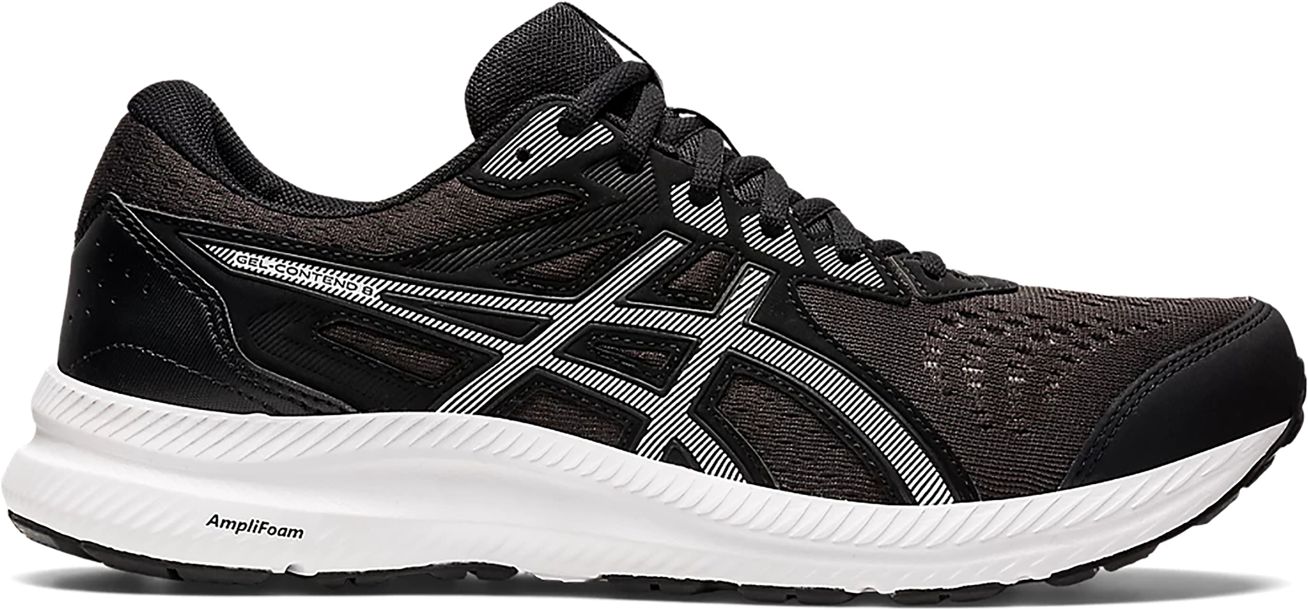 

Кроссовки мужские Asics GEL-CONTEND 8 черные 8 US, Черный, GEL-CONTEND 8