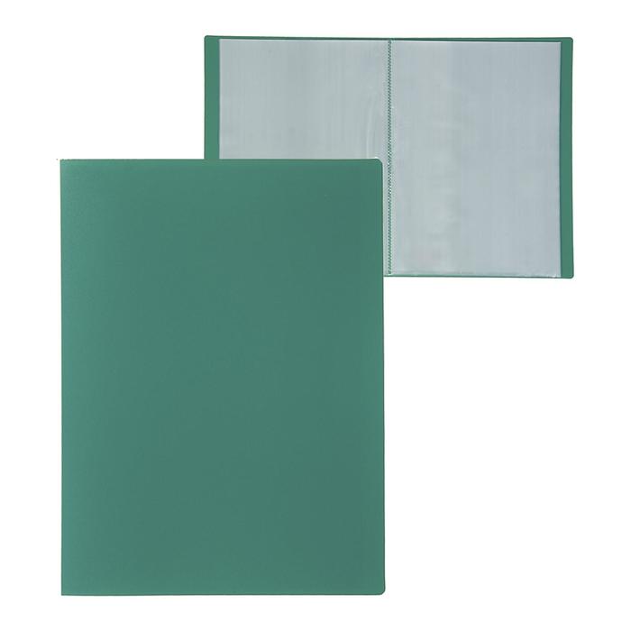 

Папка с 30 вкладышами А4, 500 мкм, Calligrata, текстура "песок", зелёная, (2шт.), Зеленый