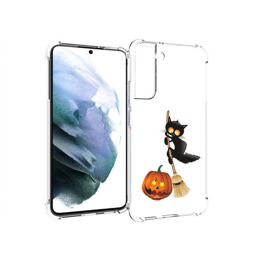 

Чехол MyPads Tocco для Samsung Galaxy S22 Plus хэлуинский котик (PT226933.535.667), Прозрачный, Tocco