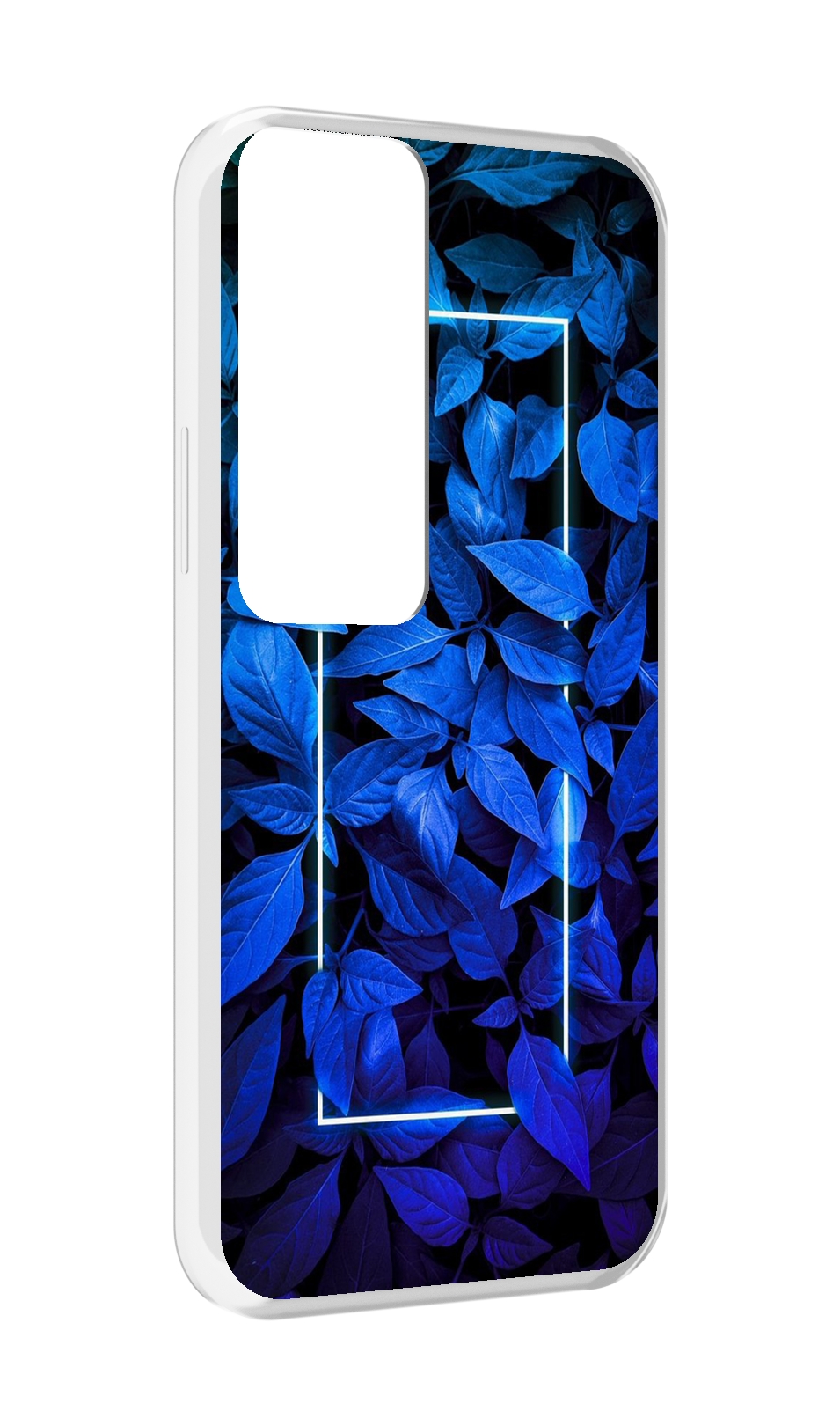 

Чехол MyPads голубые цветочки неон для Tecno Pova Neo 2, Прозрачный, Tocco