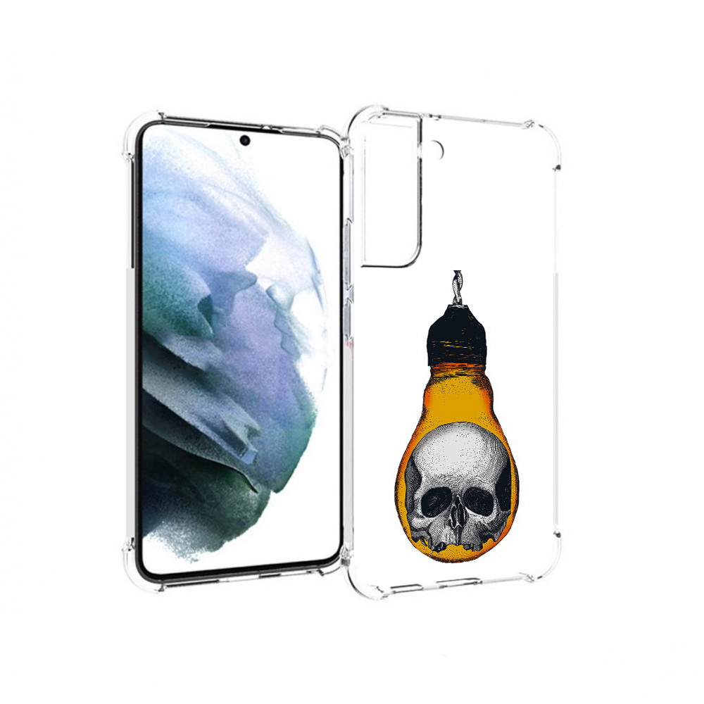 

Чехол MyPads Tocco для Samsung Galaxy S22 Plus череп в лампочке (PT226933.535.676), Прозрачный, Tocco