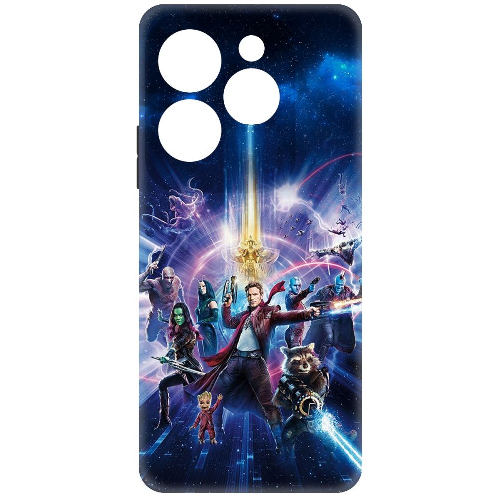 

Чехол-накладка Case Стражи Галактики. Все вместе для INFINIX Hot 40 Pro, Черный