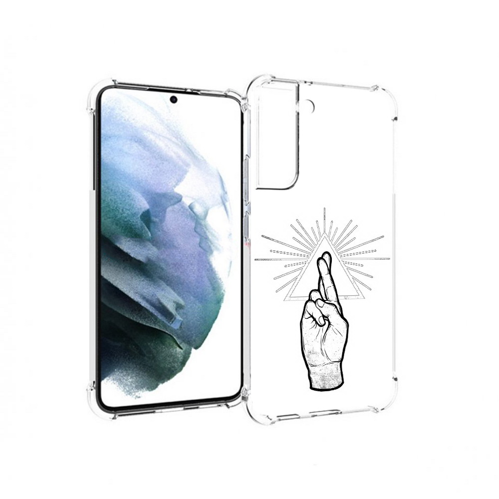 

Чехол MyPads Tocco для Samsung Galaxy S22 Plus черно белая рука (PT226933.535.681), Прозрачный, Tocco