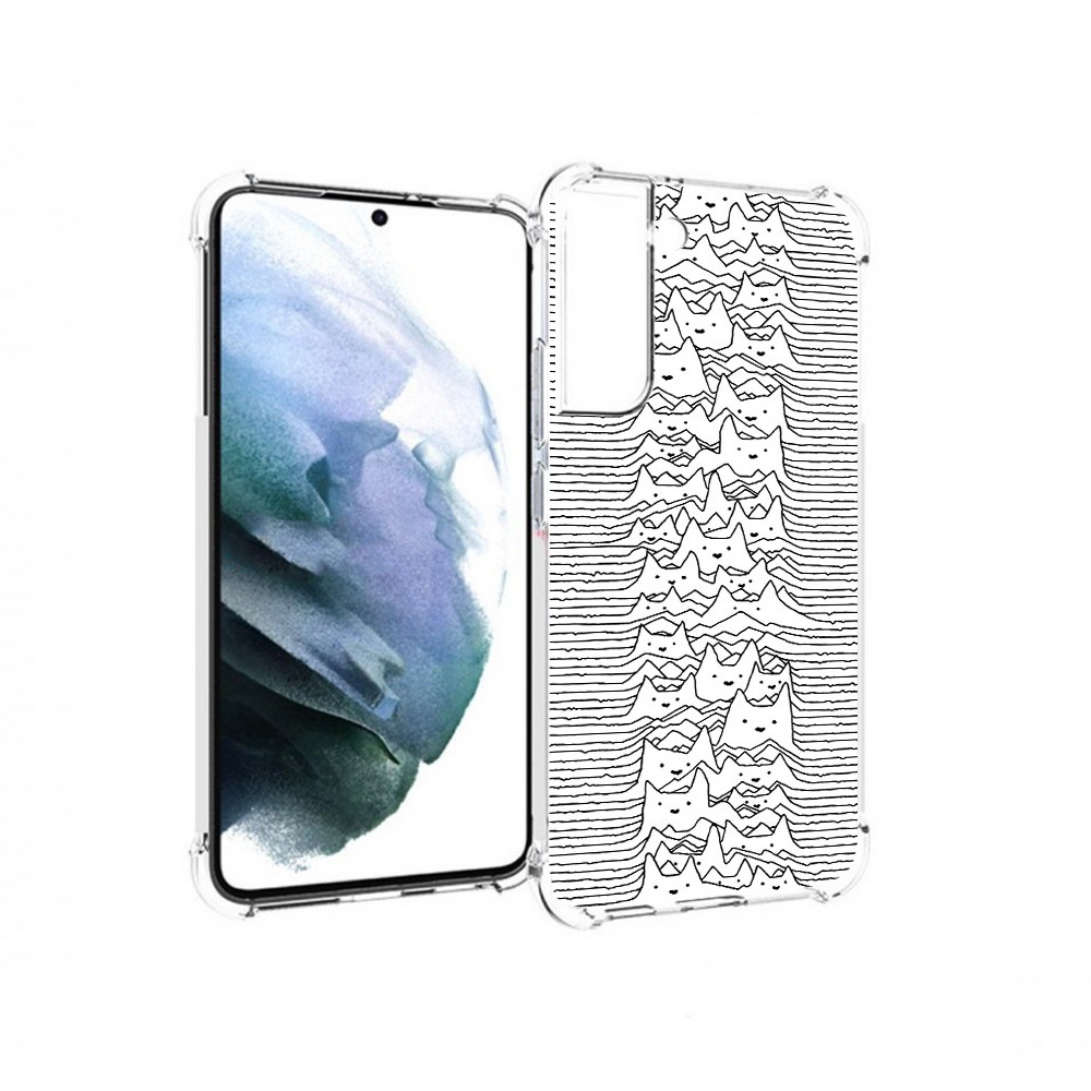 

Чехол MyPads Tocco для Samsung Galaxy S22 Plus черно белые коты 3D (PT226933.535.682), Прозрачный, Tocco