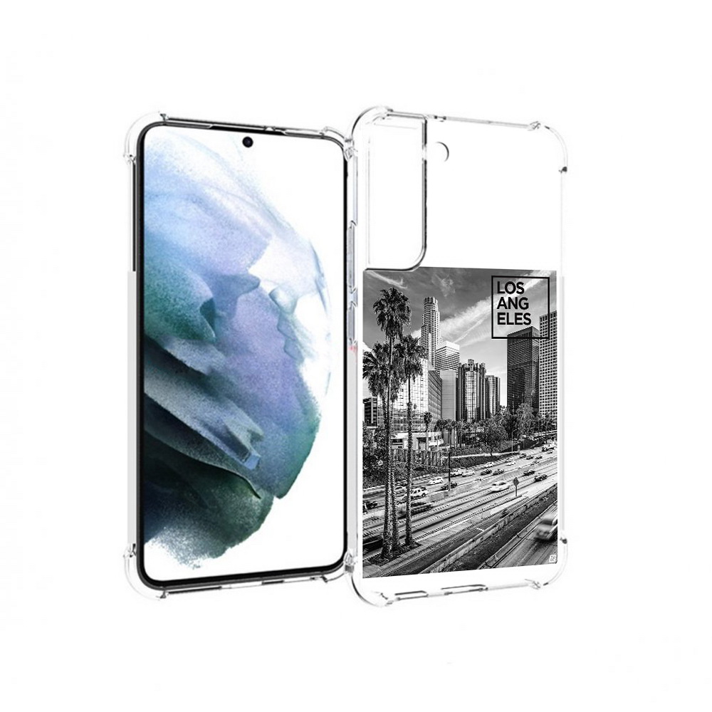 

Чехол MyPads Tocco для Samsung Galaxy S22 Plus черно белый лос анджелес (PT226933.535.685), Прозрачный, Tocco