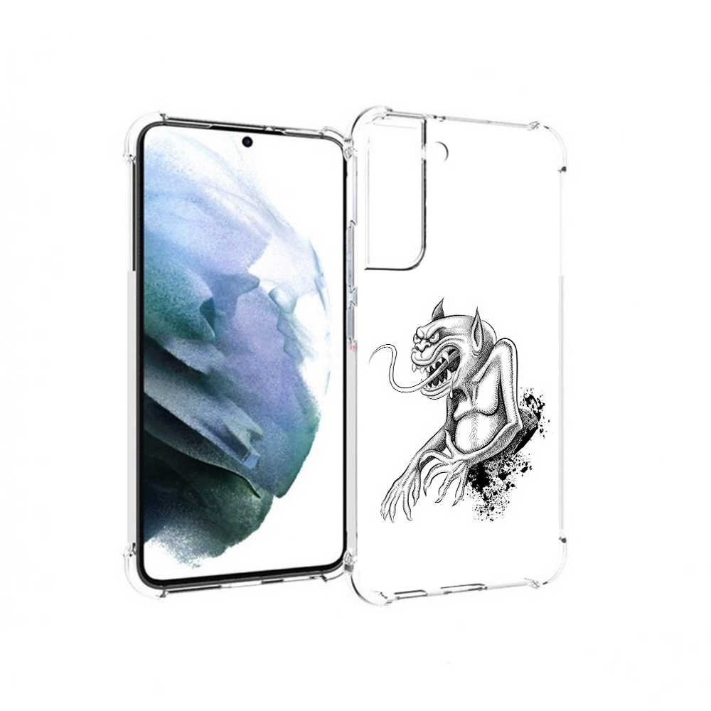 

Чехол MyPads Tocco для Samsung Galaxy S22 Plus чорт (PT226933.535.692), Прозрачный, Tocco