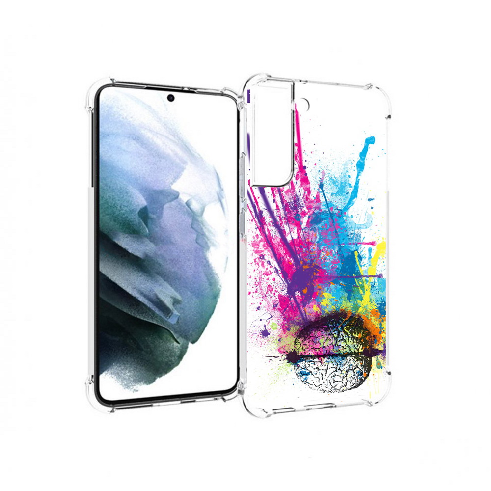 

Чехол MyPads Tocco для Samsung Galaxy S22 Plus яркий красочный мозг (PT226933.535.710), Прозрачный, Tocco