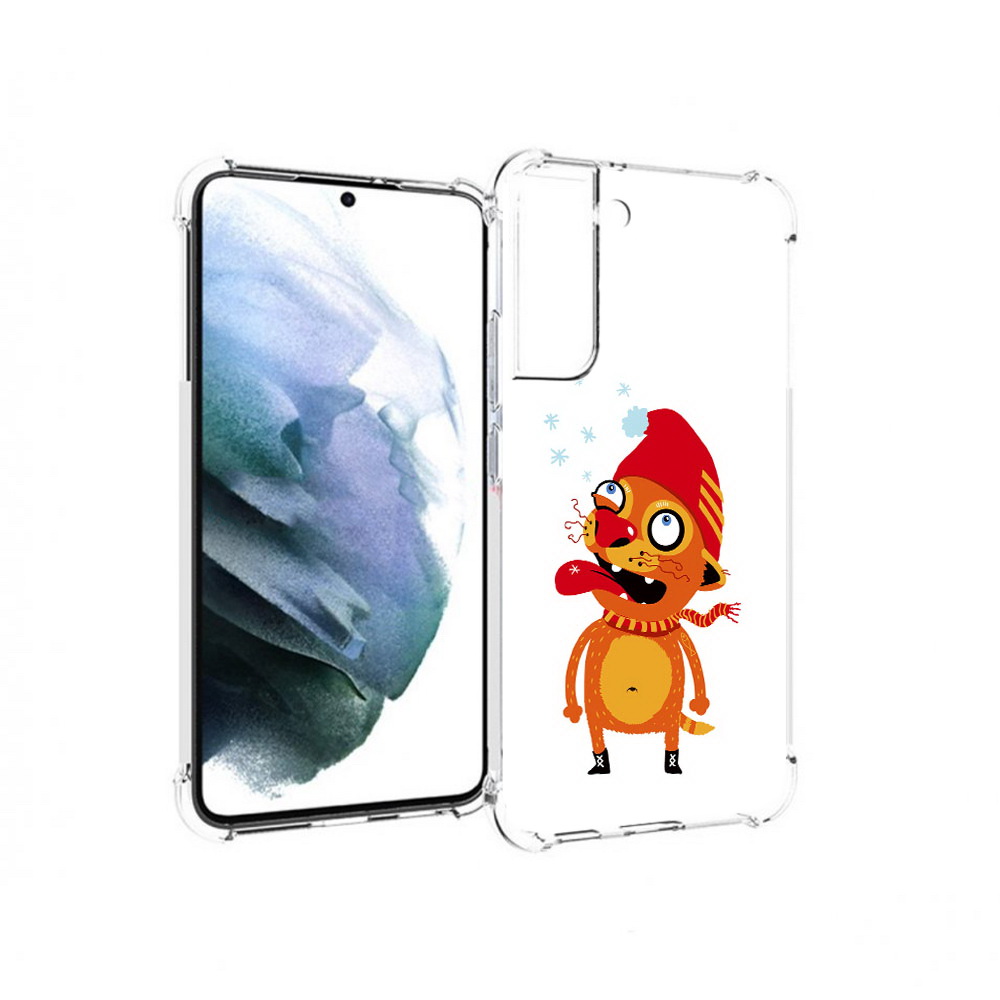 

Чехол MyPads Tocco для Samsung Galaxy S22 Plus Зимний кот (PT226933.535.88), Прозрачный, Tocco