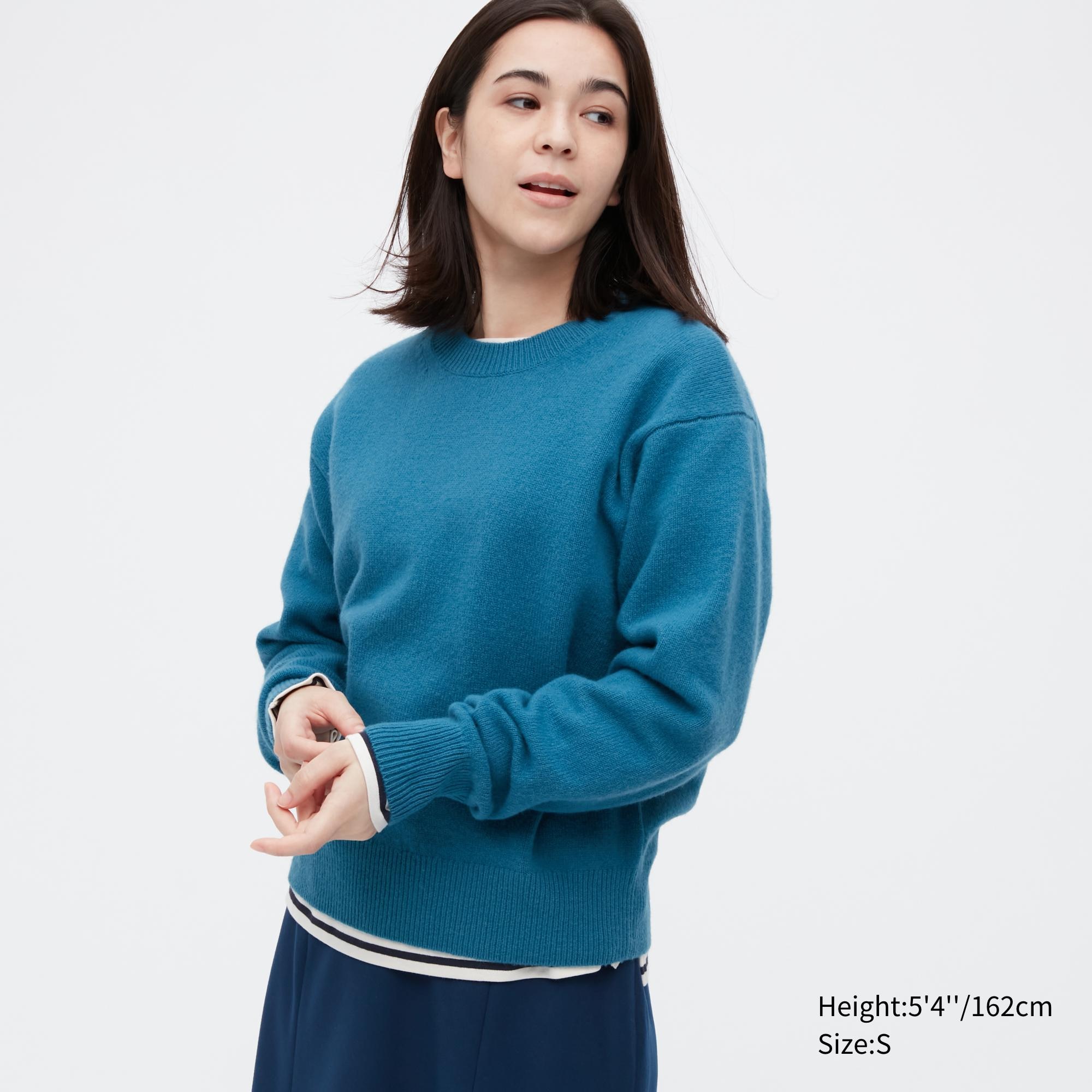 

Джемпер женский UNIQLO 450516COL64 синий L (доставка из-за рубежа), 450516COL64