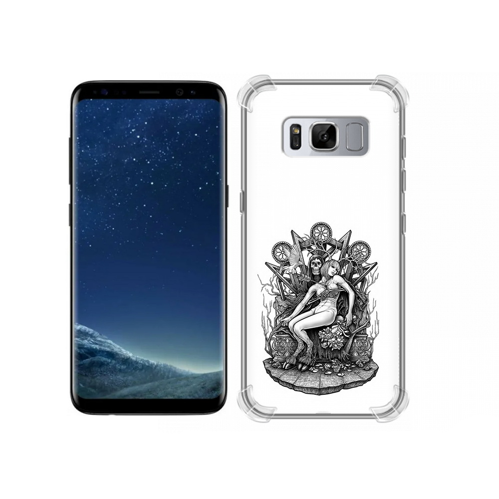 

Чехол MyPads Tocco для Samsung Galaxy S8 девушка на троне (PT62300.601.309), Прозрачный, Tocco
