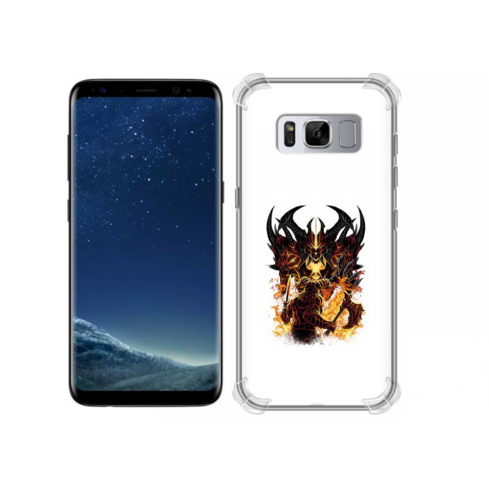 

Чехол MyPads Tocco для Samsung Galaxy S8 демон shadow fiend (PT62300.601.318), Прозрачный, Tocco