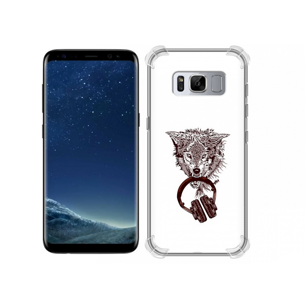 

Чехол MyPads Tocco для Samsung Galaxy S8 дикий волк (PT62300.601.325), Прозрачный, Tocco