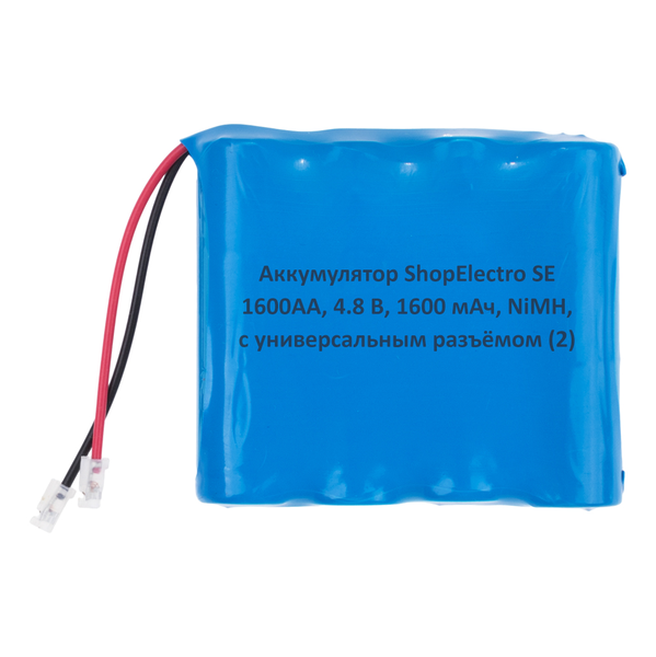 Аккумуляторная сборка ShopElectro SE1600АА, 4,8 В, 1600 мАч/ 4,8 V, 1600 mAh, NiMH