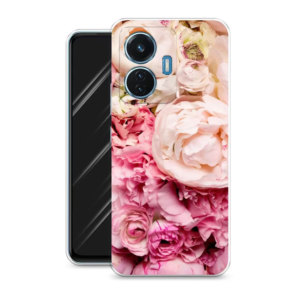 

Чехол Awog на Vivo T1 44W "Пионы яркие", Разноцветный, 267150-8