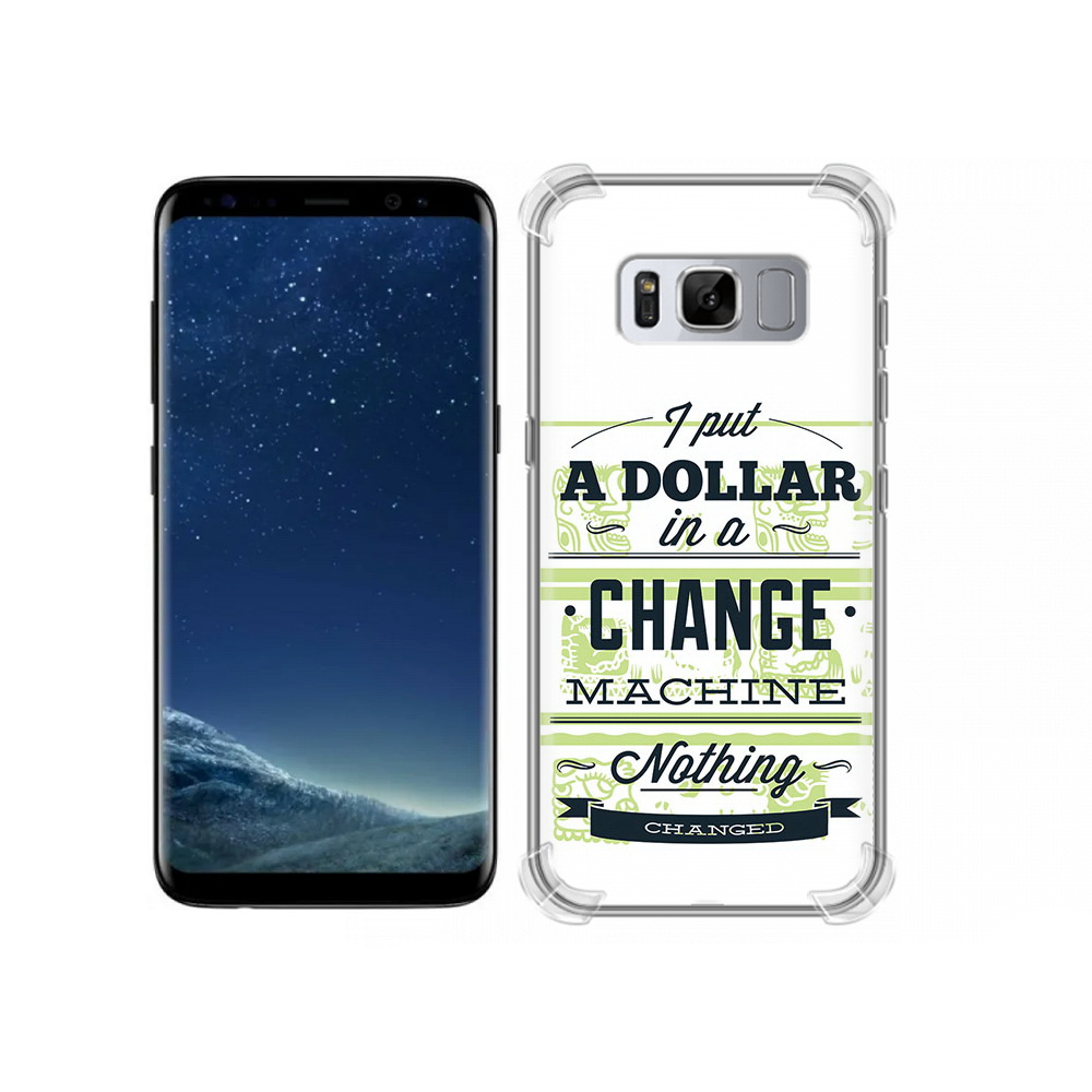 

Чехол MyPads Tocco для Samsung Galaxy S8 доллар надпись (PT62300.601.336), Прозрачный, Tocco