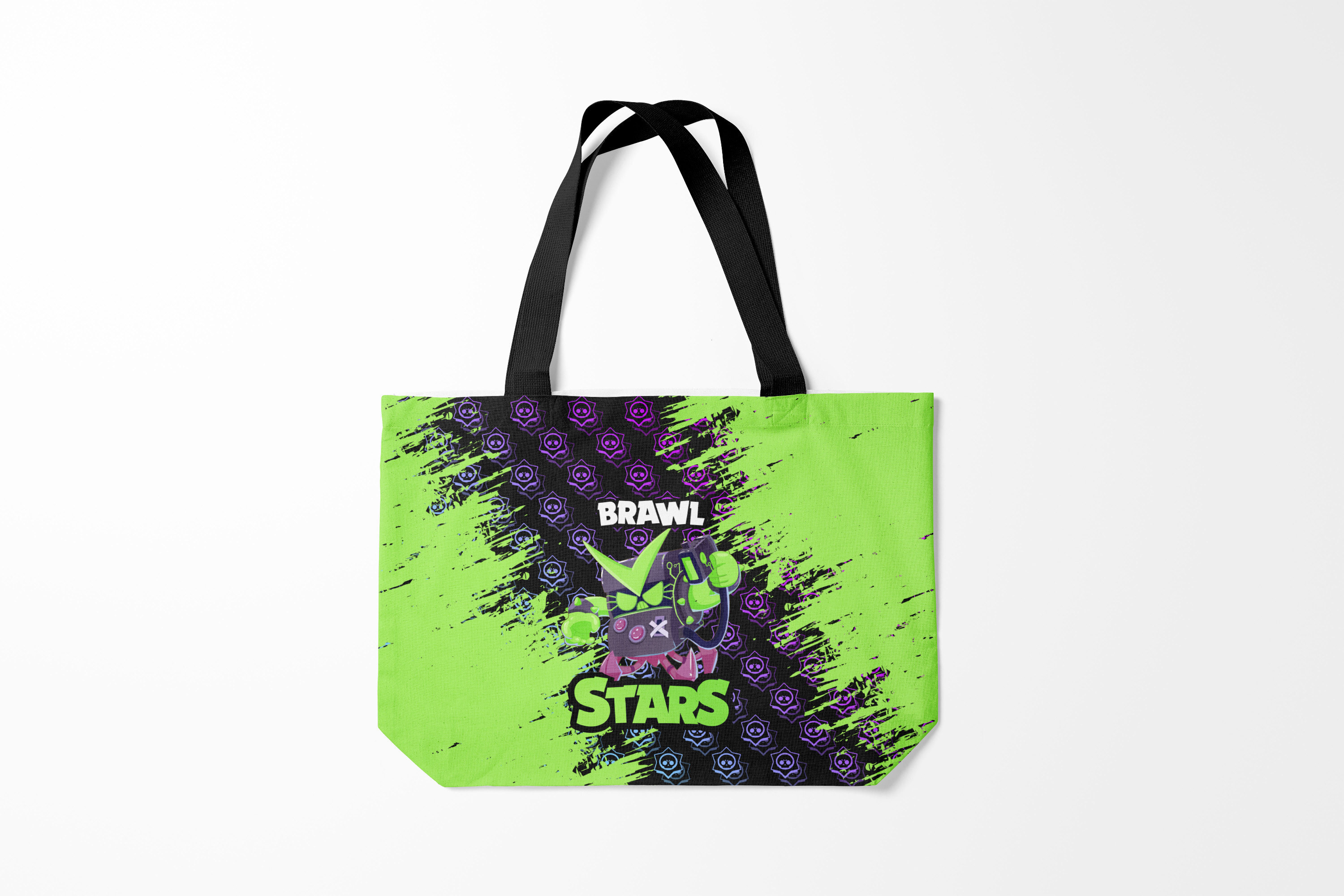 

Сумка шoппер унисекс Burnettie Brawl Stars VIRUS 8 BIT., зеленый, Brawl Stars VIRUS 8 BIT.