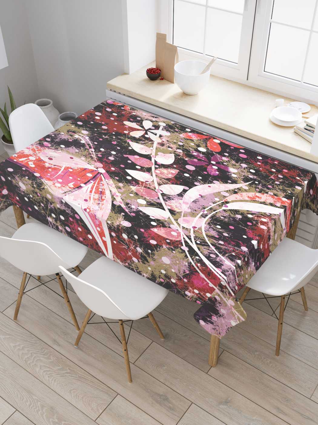 

Скатерть прямоугольная JoyArty "Бабочка на ветке" из сатена, 180x145 см, Красный, Бабочка на ветке