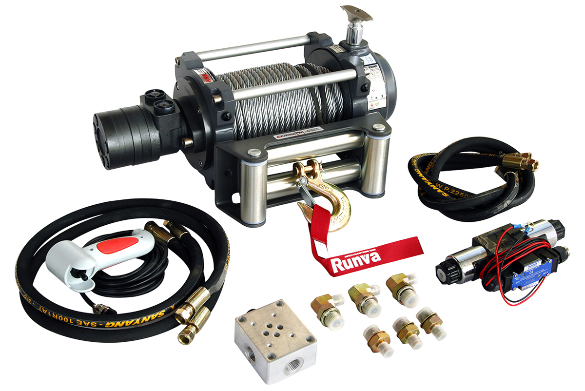 RUNVA Лебёдка гидравлическая Runva 10000 lbs 4536 кг