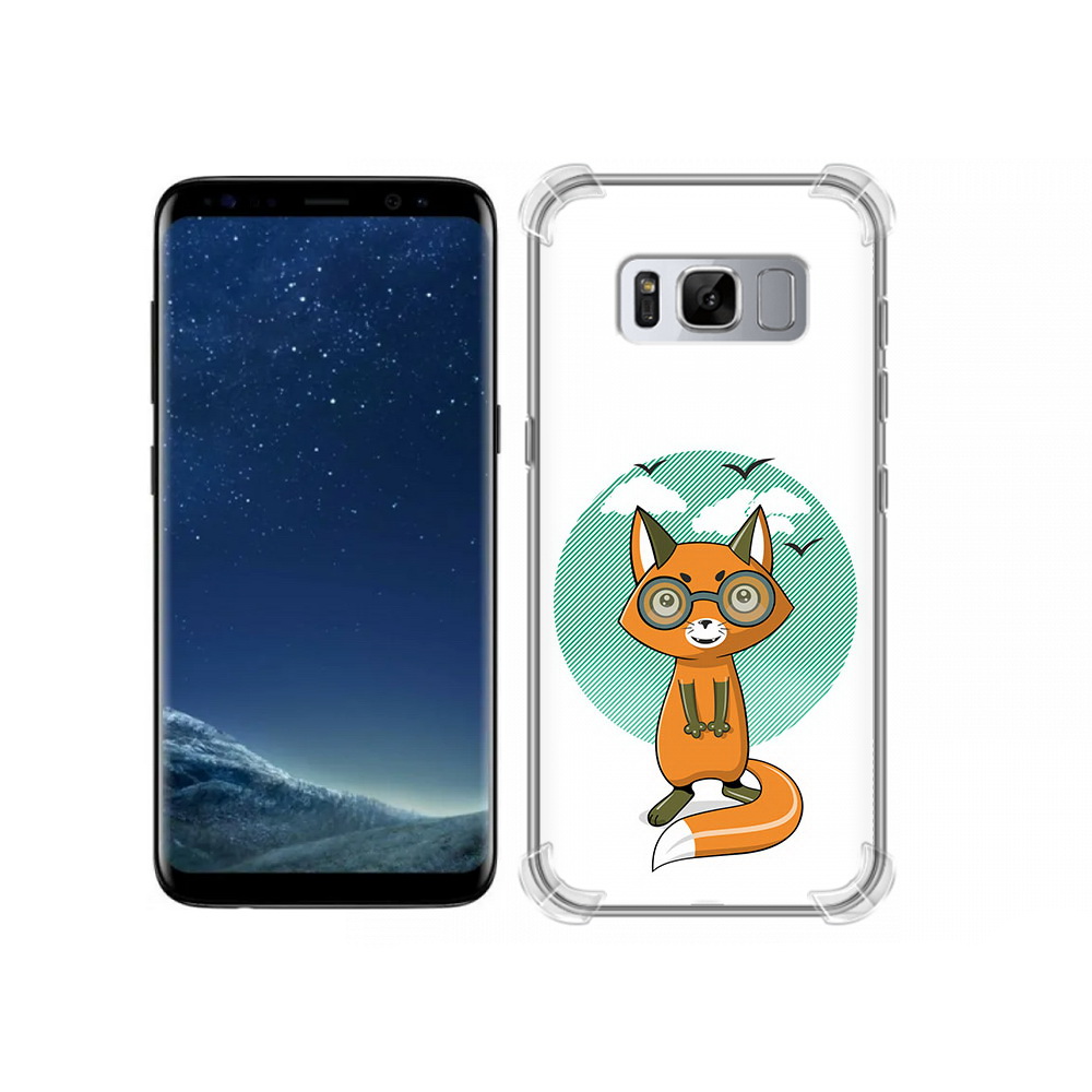 

Чехол MyPads Tocco для Samsung Galaxy S8 задумчивая лиса (PT62300.601.348), Прозрачный, Tocco