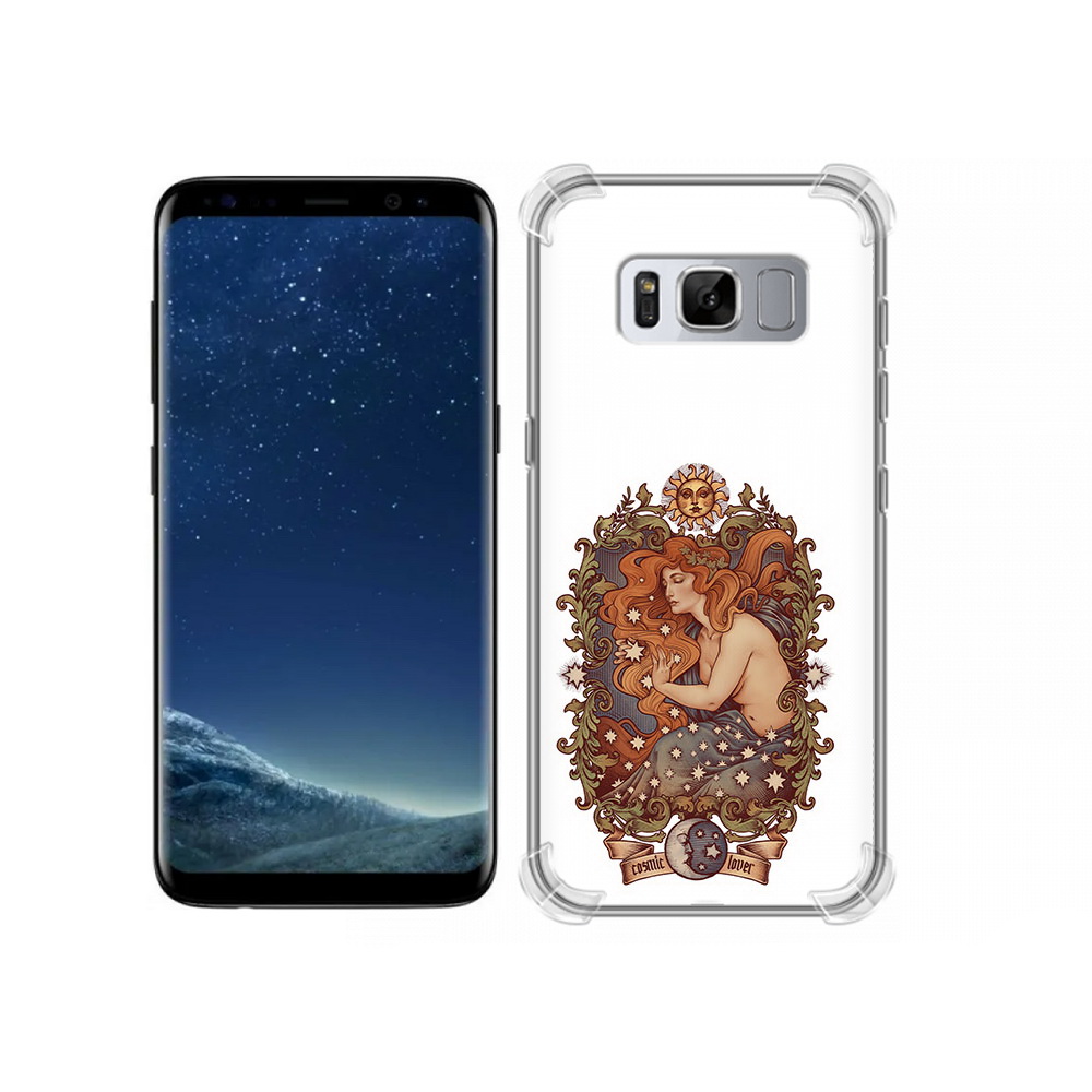 

Чехол MyPads Tocco для Samsung Galaxy S8 звездная девушка абстракция (PT62300.601.351), Прозрачный, Tocco