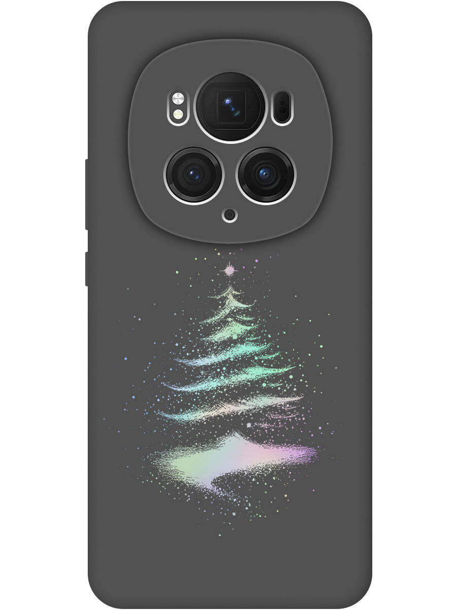 

Силиконовый чехол на Honor Magic6 Pro с принтом "Елочка" матовый черный, Черный;серебристый, 782623441