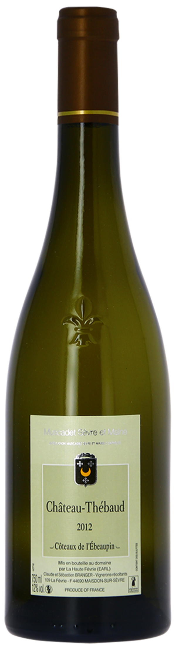 

Вино Шато-Тебо Мюскаде Севр э Мен АОС Кото де л'Эбопен белое сухое 12,0% 0,75л.