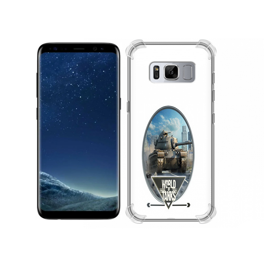 

Чехол MyPads Tocco для Samsung Galaxy S8 игра с танками (PT62300.601.375), Прозрачный, Tocco