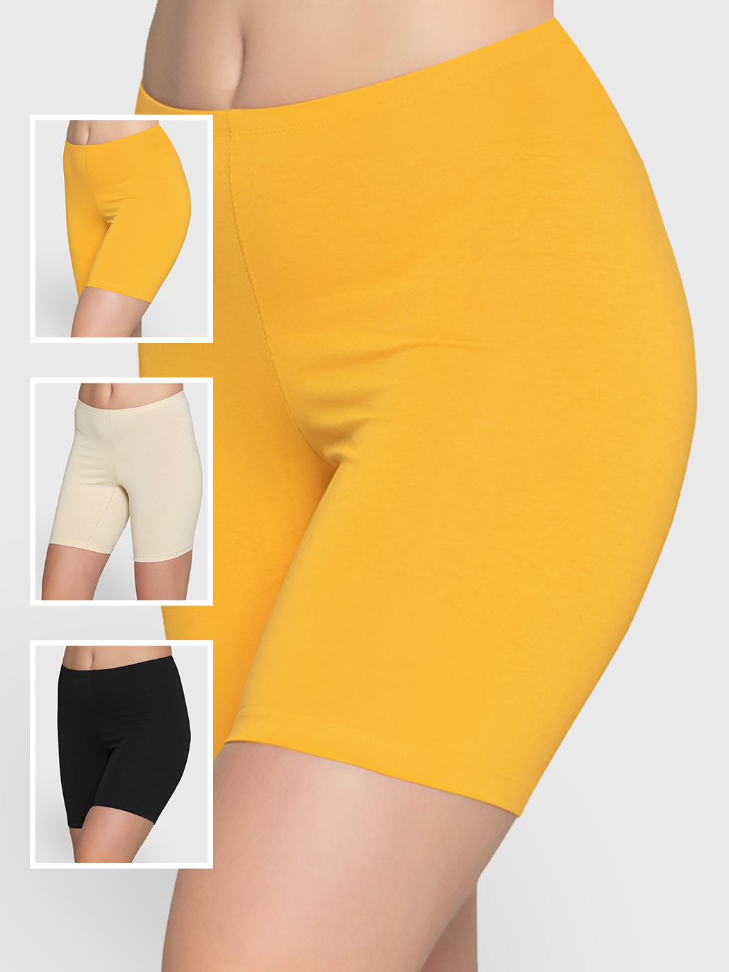 Cпортивные шорты женские Lunarable ktyt005-3_ желтые M