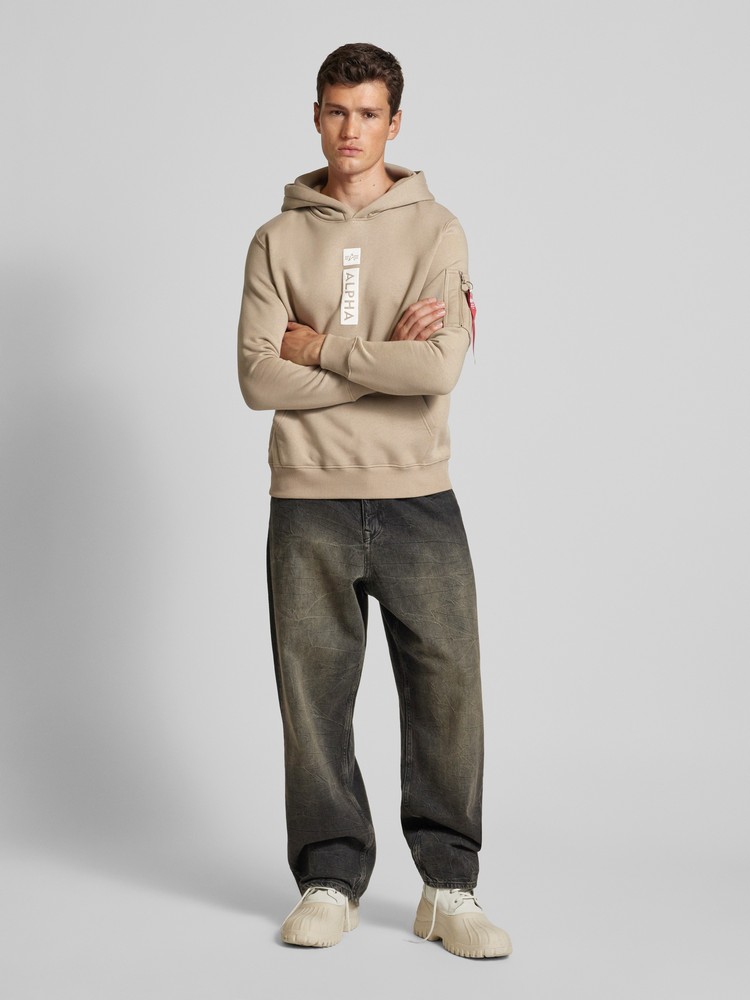 

Худи мужское Alpha Industries 146338 бежевое L, Бежевый, 146338