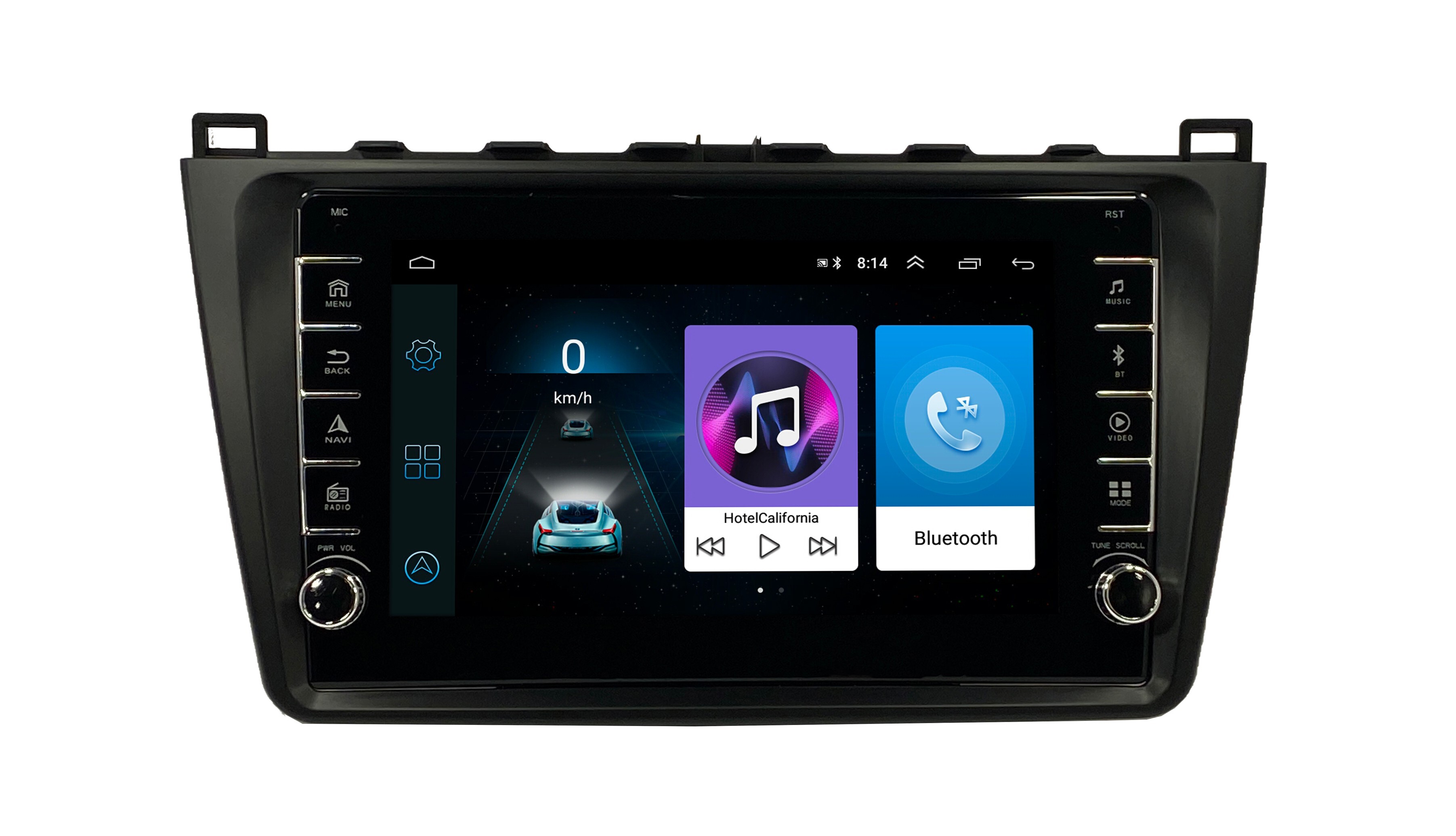 Автомагнитола ANDROID Mazda 6 2008-2012, Android 12, 2/16GB, с крутилками / Мультируль / Ш