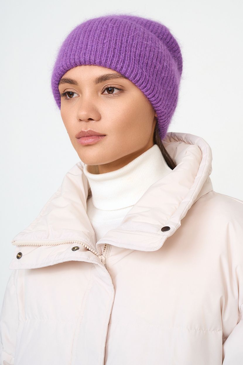 

Шапка бини женская Baon B3422508 crocus, р.56, Фиолетовый, B3422508