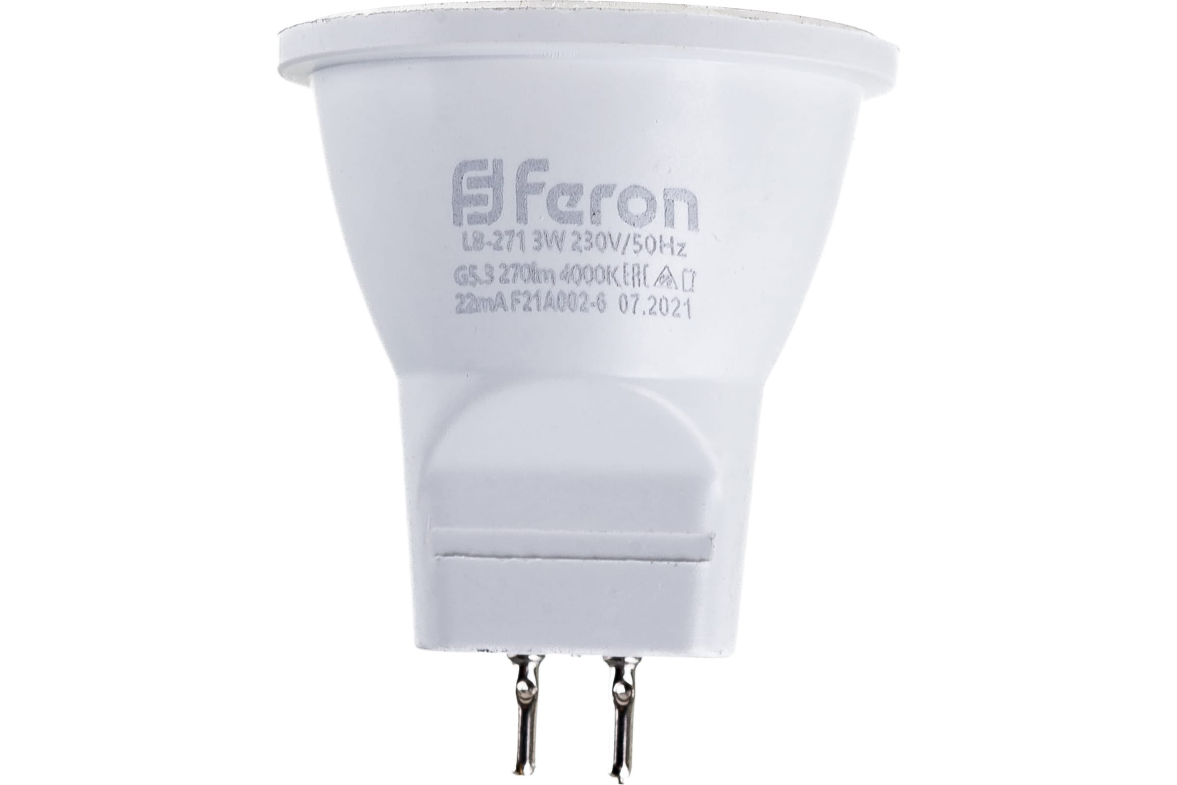 

Лампа светодиодная FERON 4000K MR11 25552 (3W) 230V G5 упаковка 10 шт.