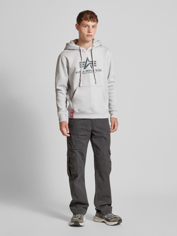 Худи мужское Alpha Industries 178312 серое S