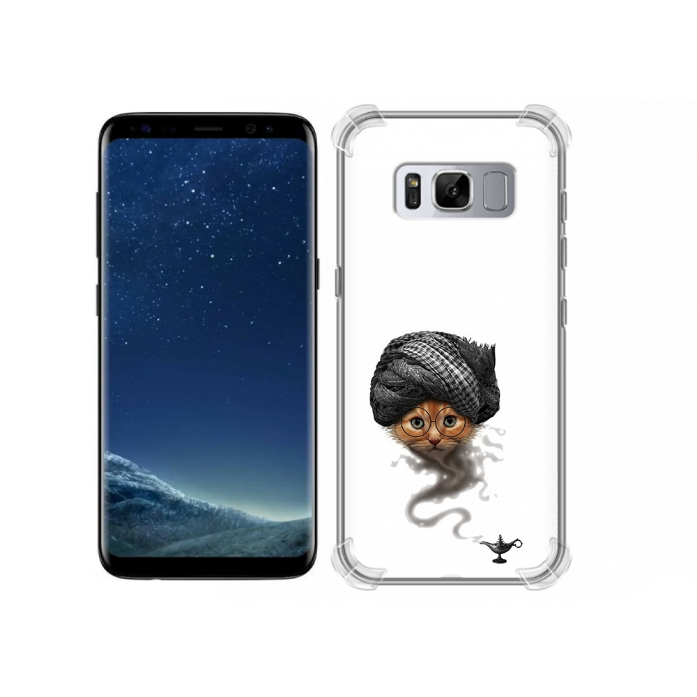 

Чехол MyPads Tocco для Samsung Galaxy S8 кот джин (PT62300.601.398), Прозрачный, Tocco