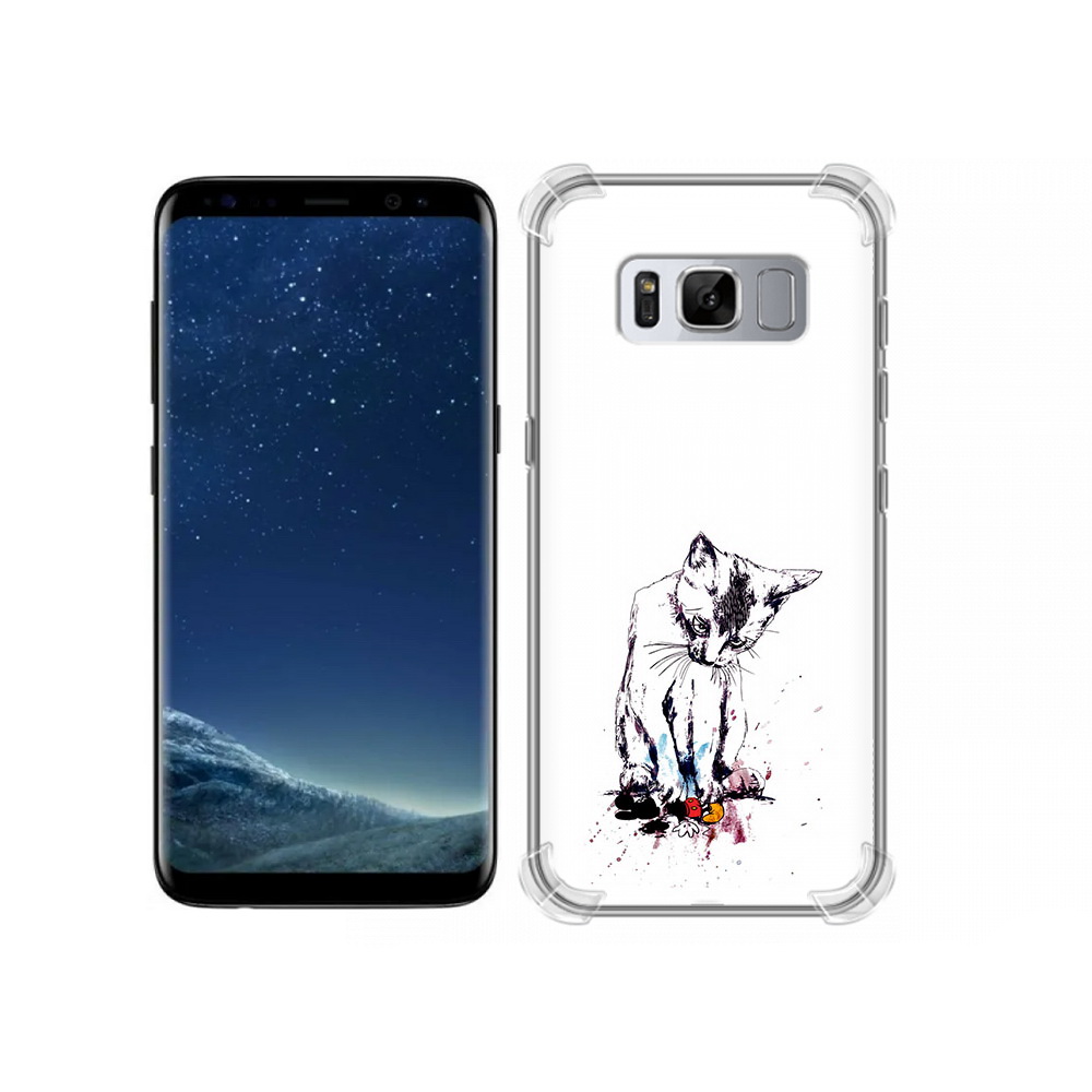 Чехол MyPads Tocco для Samsung Galaxy S8 кот и микки (PT62300.601.399)