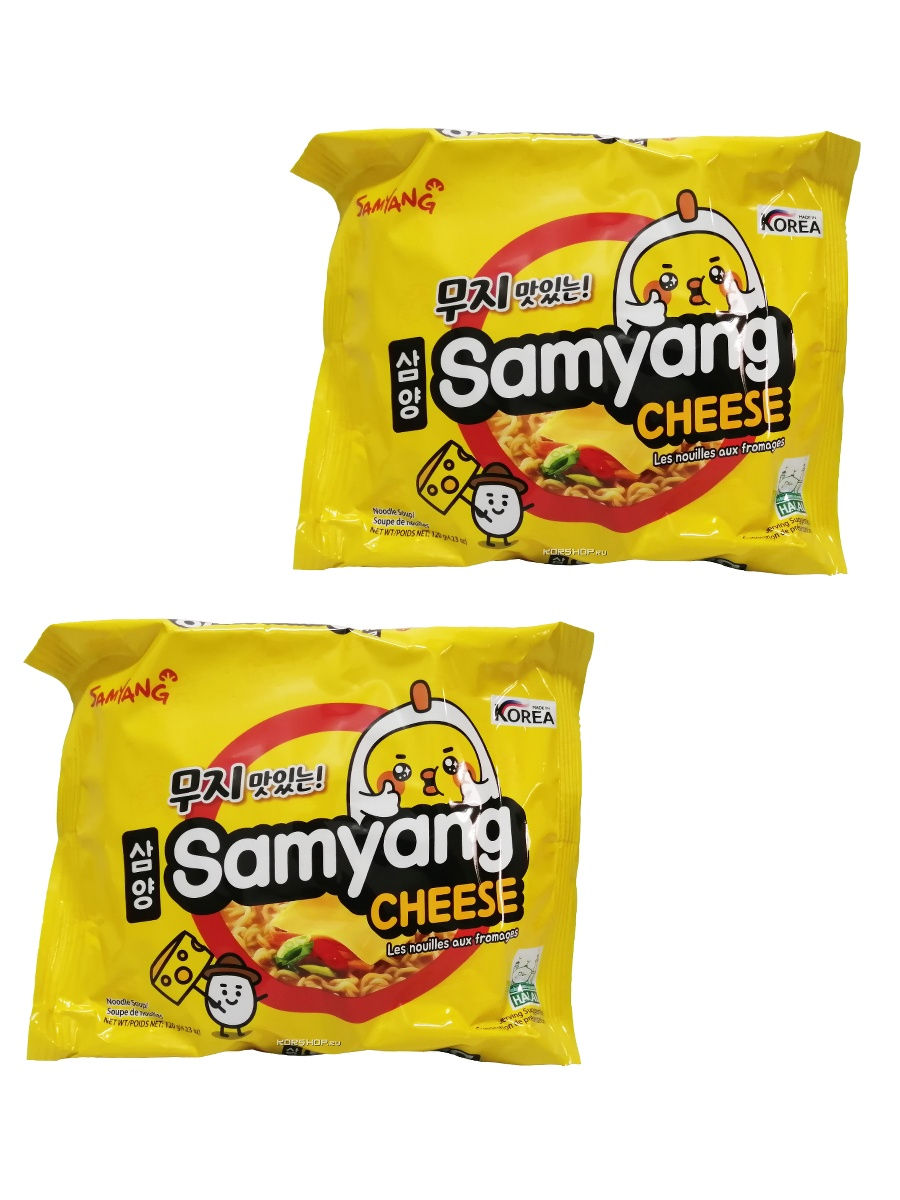 

Лапша Samyang Cheese вкус сыра, 120 г х 2 шт