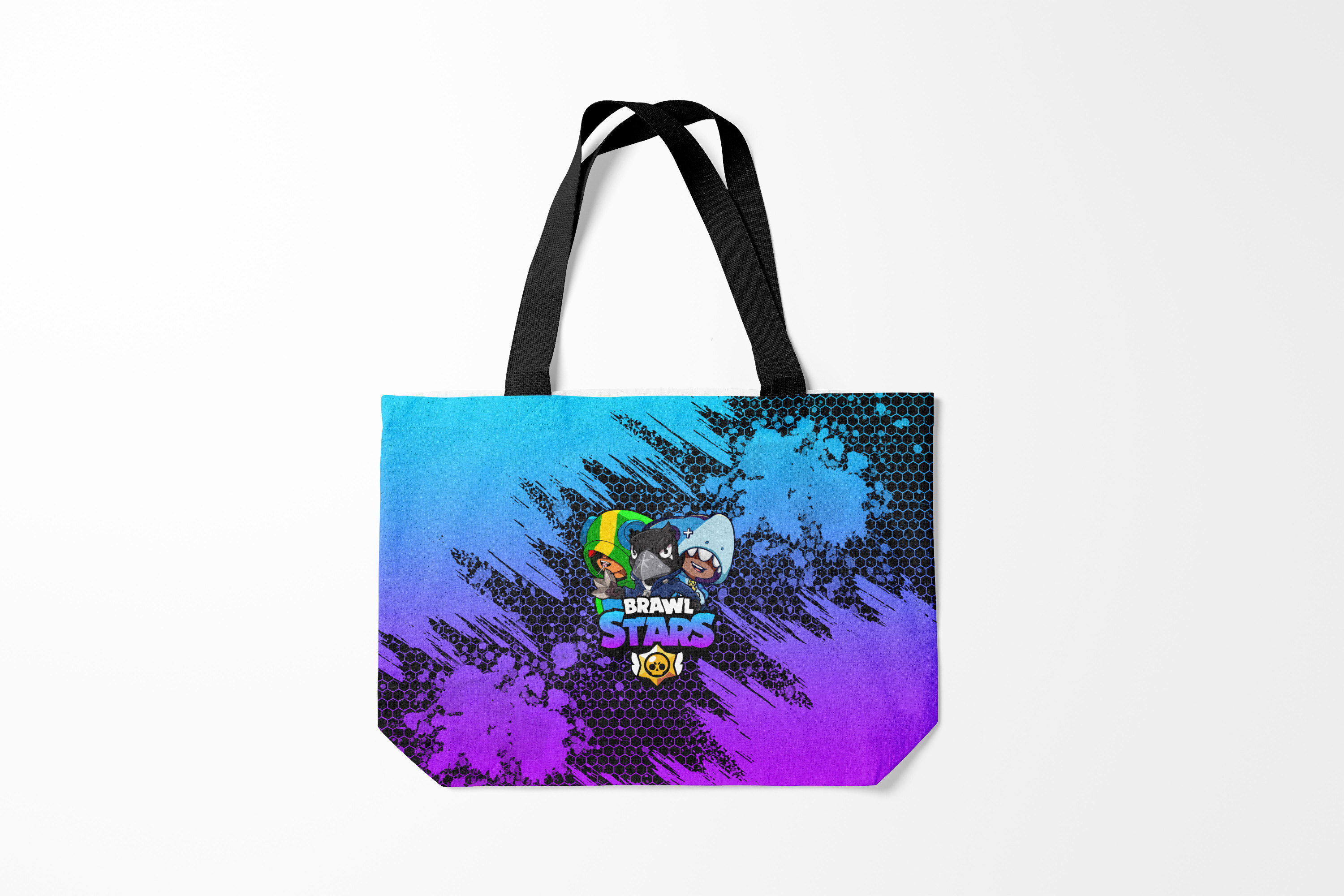 

Сумка шoппер унисекс Burnettie Brawl Stars TRIO, фиолетовый; бирюзовый, Brawl Stars TRIO