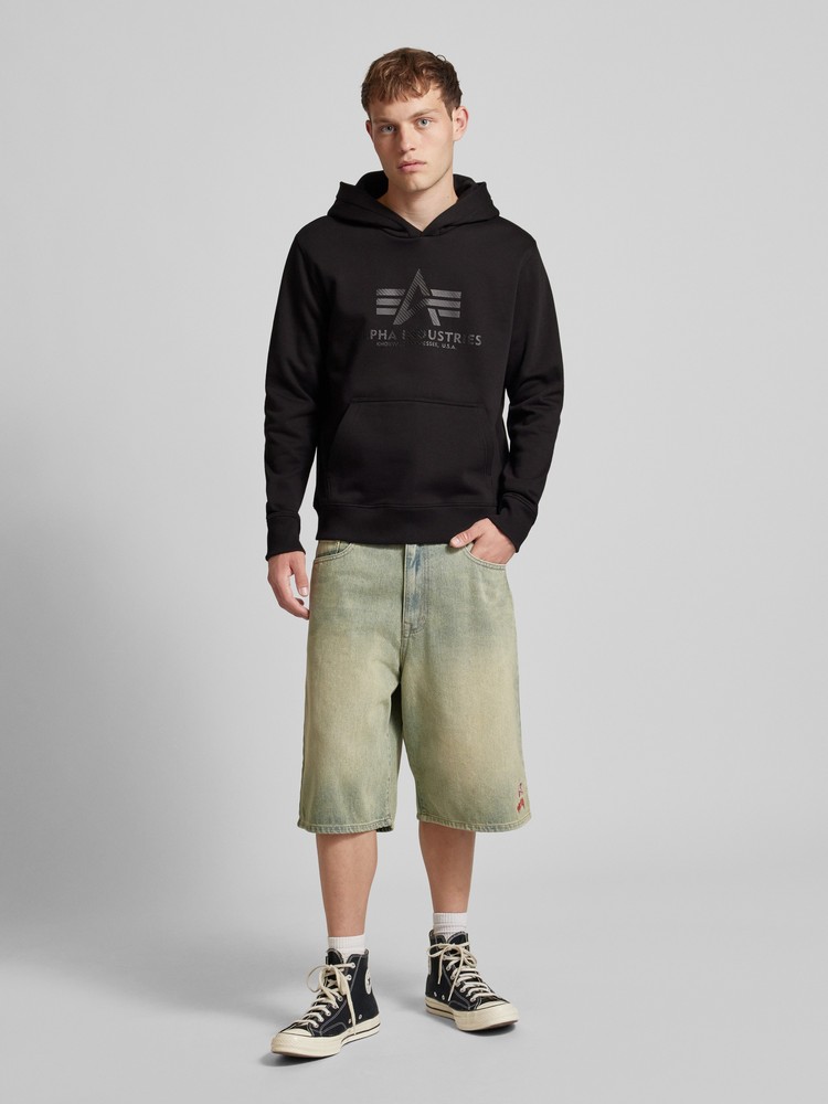 

Худи мужское Alpha Industries 146343 черное XL, Черный, 146343
