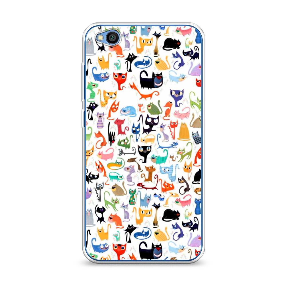 

Чехол на Xiaomi Redmi Go "Цветные коты", Разноцветный, 35150-1