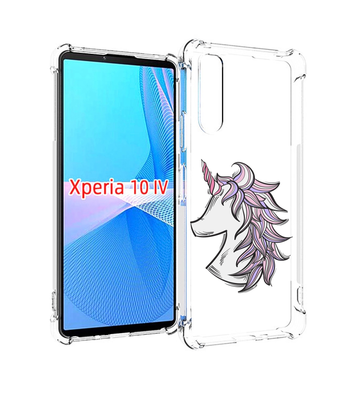 

Чехол MyPads единорог-рисунок для Sony Xperia 10 IV (10-4), Прозрачный, Tocco