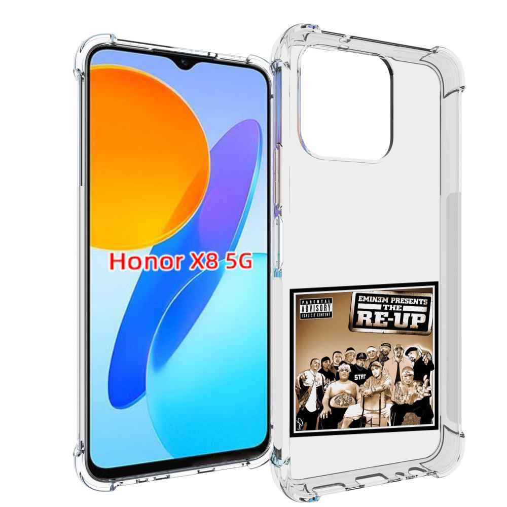 

Чехол MyPads EMINEM PRESENTS, THE RE-UP для Honor X8 5G, Прозрачный, Tocco
