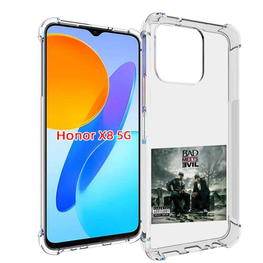 

Чехол MyPads Eminem BAD MEETS EVIL – HELL THE SEQUEL для Honor X8 5G, Прозрачный, Tocco