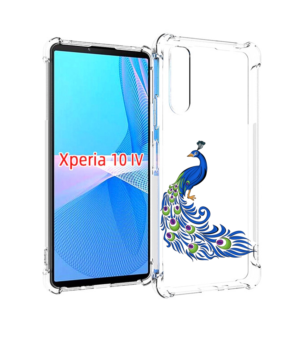 

Чехол MyPads жарптица-голубая для Sony Xperia 10 IV (10-4), Прозрачный, Tocco