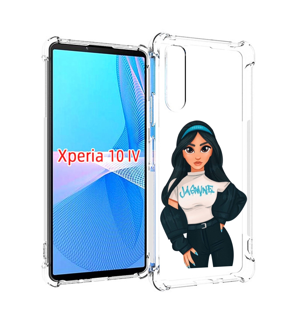 Чехол MyPads жасмин-в-джинсах женский для Sony Xperia 10 IV (10-4)