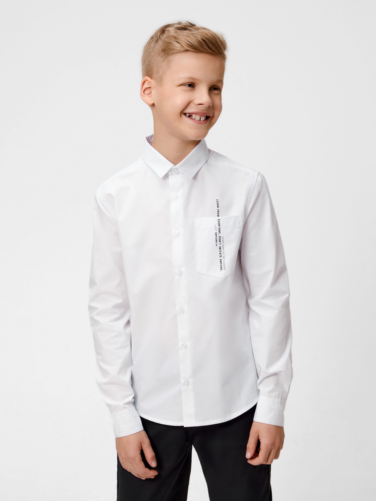 Рубашка детская Acoola 20140280137, белый, 152